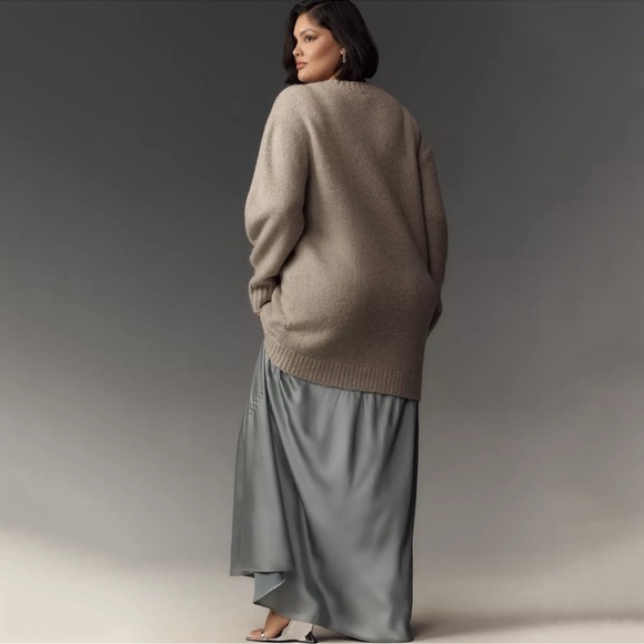 NWT Anthropologie Long Sleeve Twofer Sweater Slip Midi Dress Size 2X - Picture 2 of 6